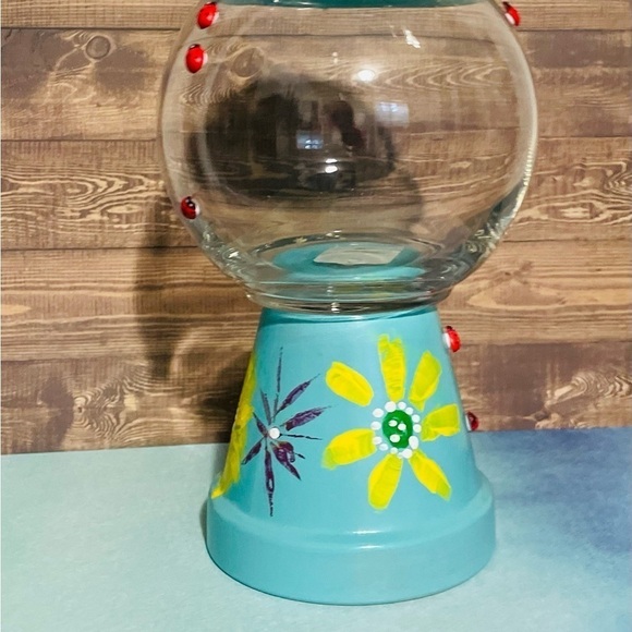 Flower cookie jar container - Picture 6 of 9
